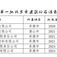 保障建材供應！北京公布2024年第一批建筑砂石綠色基地名單